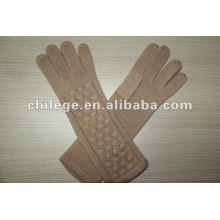 ladies winter knitted long cashmere gloves mittens